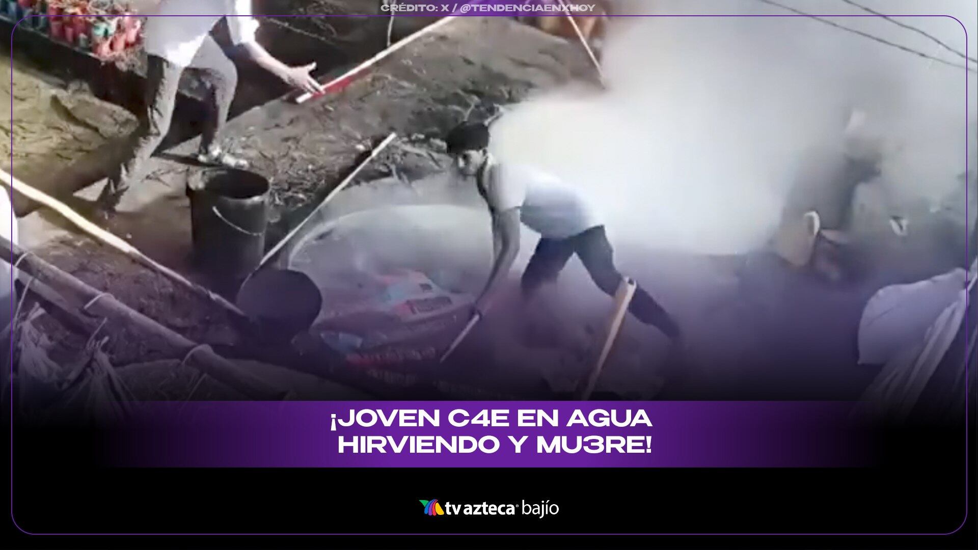 ¡TRAGE3DIA! JOVEN trabajador mu3re tras c4er en AGUA hirviendo: IMÁGENES SENSIBLES