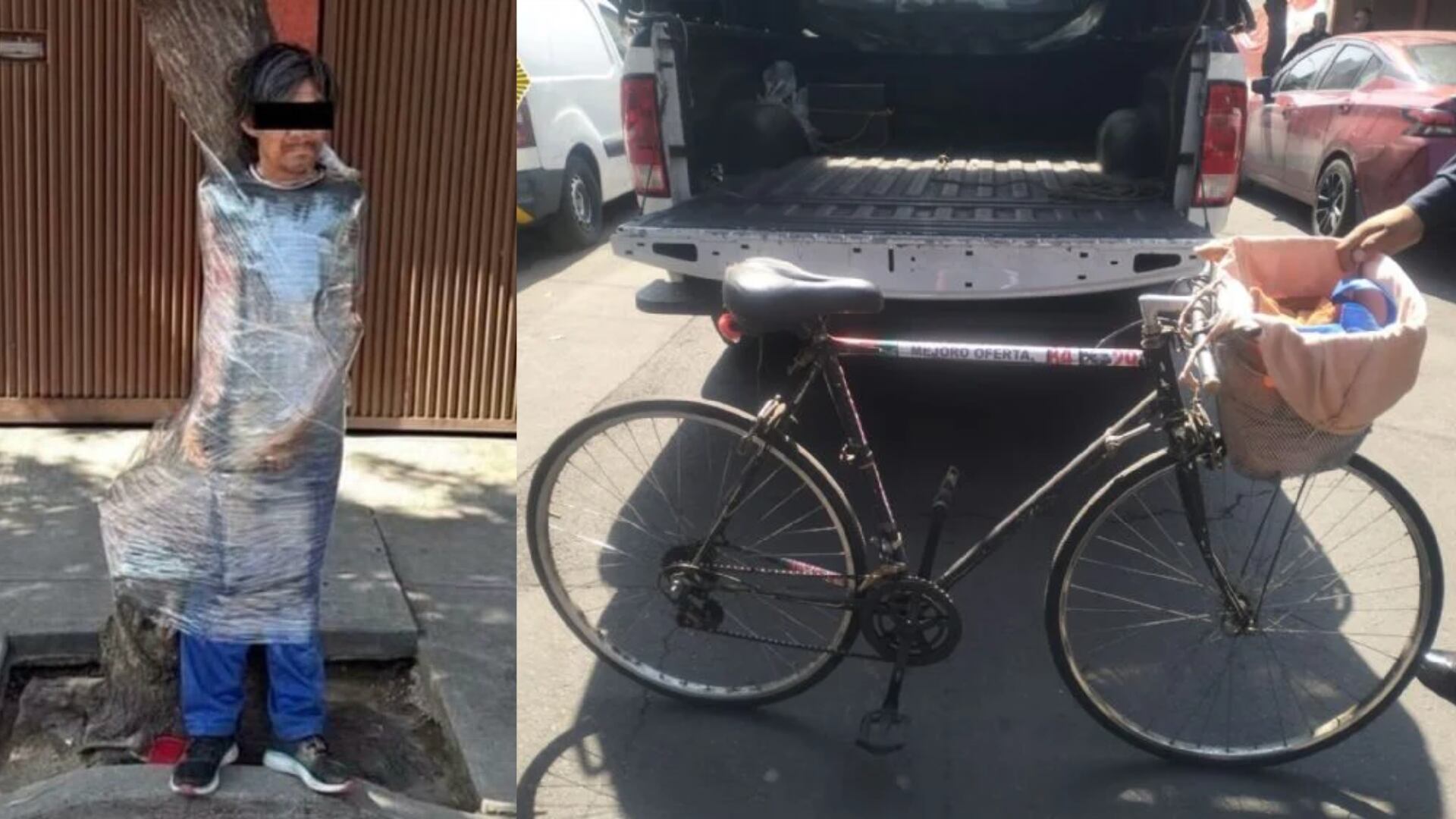 ¡Abuelito Mañ0so! Hombre DE 72 AÑOS termina EMPLAYADO en un árbol tras intentar ROBAR una bicicleta: FOTOS