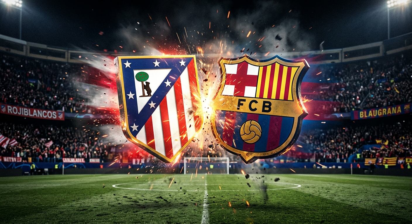 ¡HAY TIRO! El Atlético de Madrid le cierra la puerta al Barcelona por Julián Álvarez.