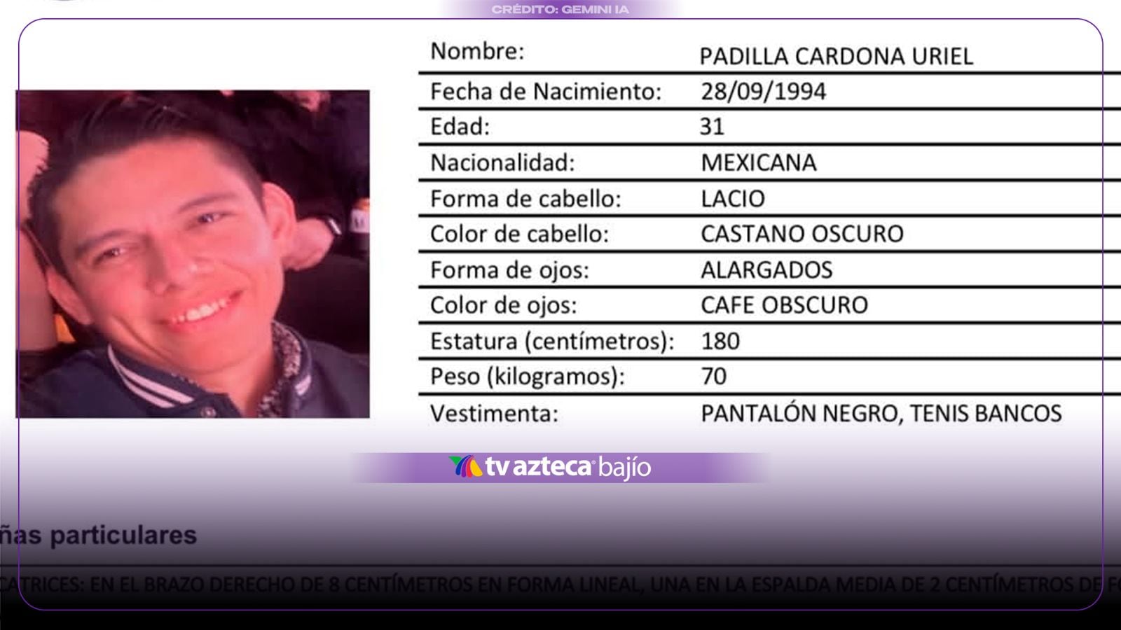 ¡No saben nada de él desde hace 7 meses! Familiares buscan dar con el paradero de Uriel Padilla Cardona, desaparecido en Guanajuato