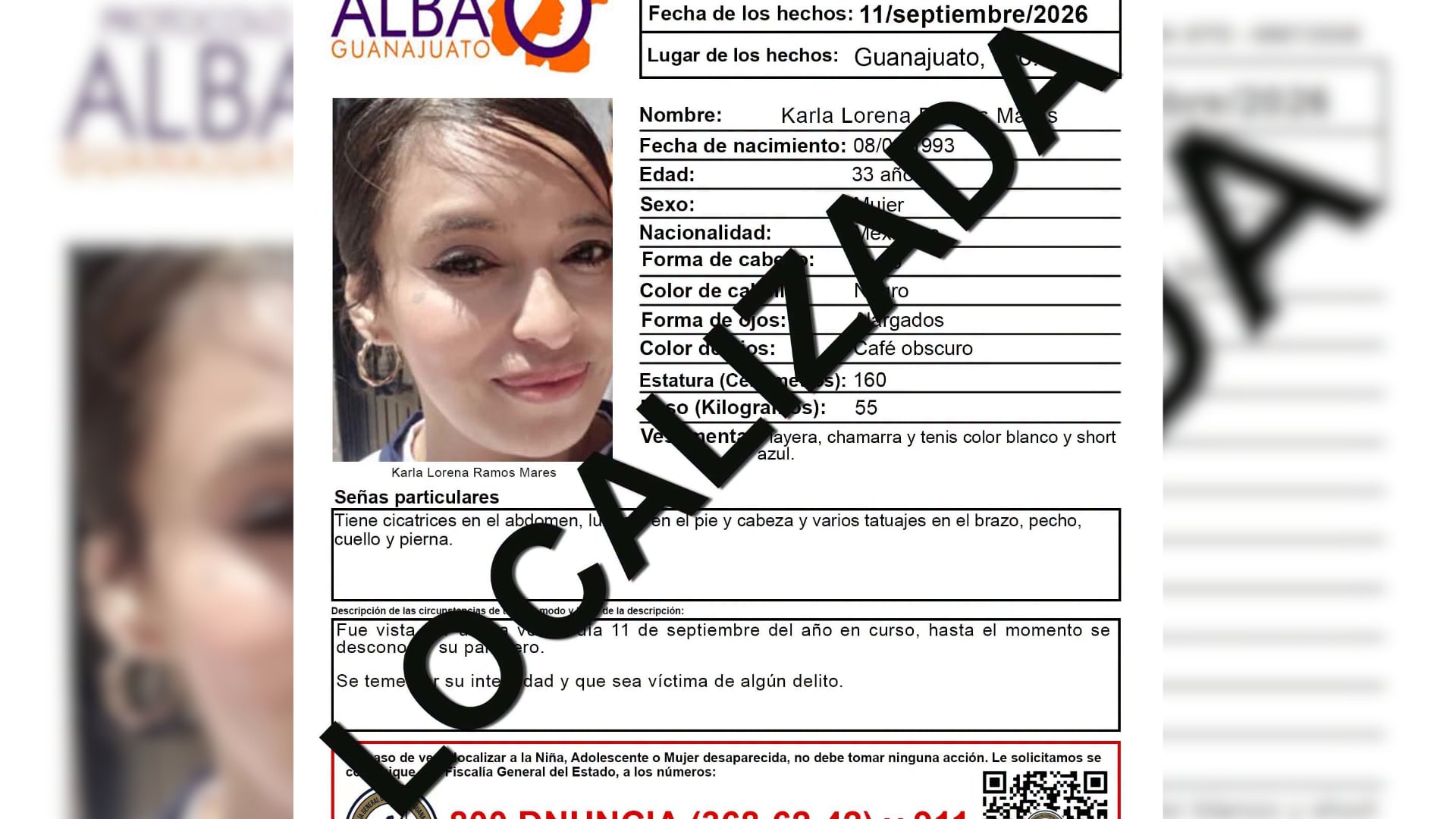 ¡LAMENTABLE! Localizan sin v1d4 a mujer desaparecida en Guanajuato; contaba con FICHA de búsqueda activa