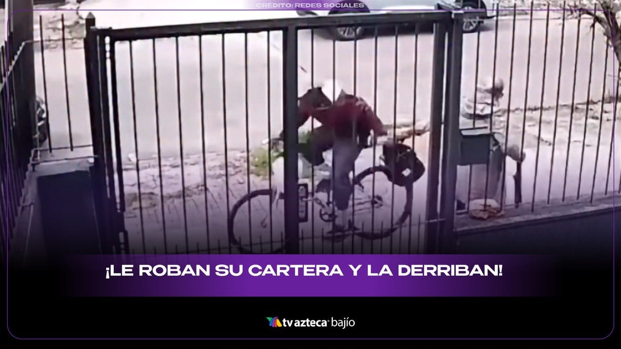 IMÁGENES SENSIBLES | Abuelita es arr4strad4 mientras le roban su cartera