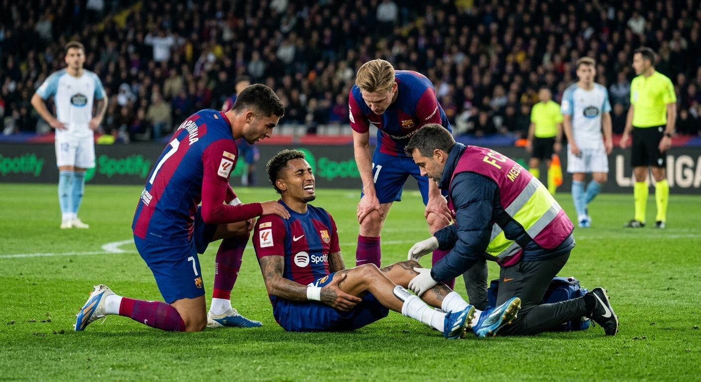 ¡SE ENCIENDEN LAS ALARMAS! Raphinha sale lesionado ante Australia