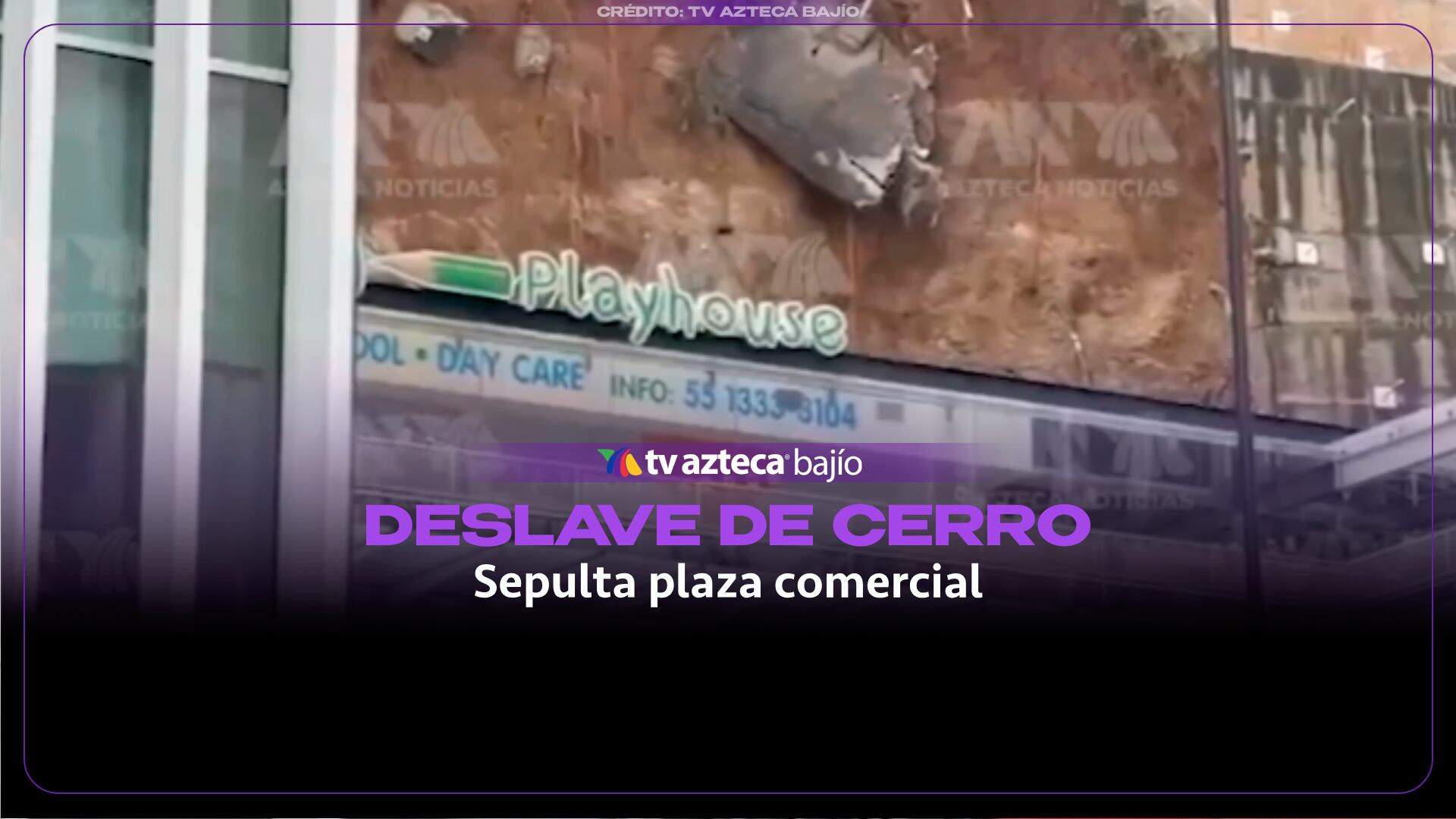 Deslave en una plaza comercial causa daños a plaza comercial; esta fue la magnitud del desastre (VIDEO)