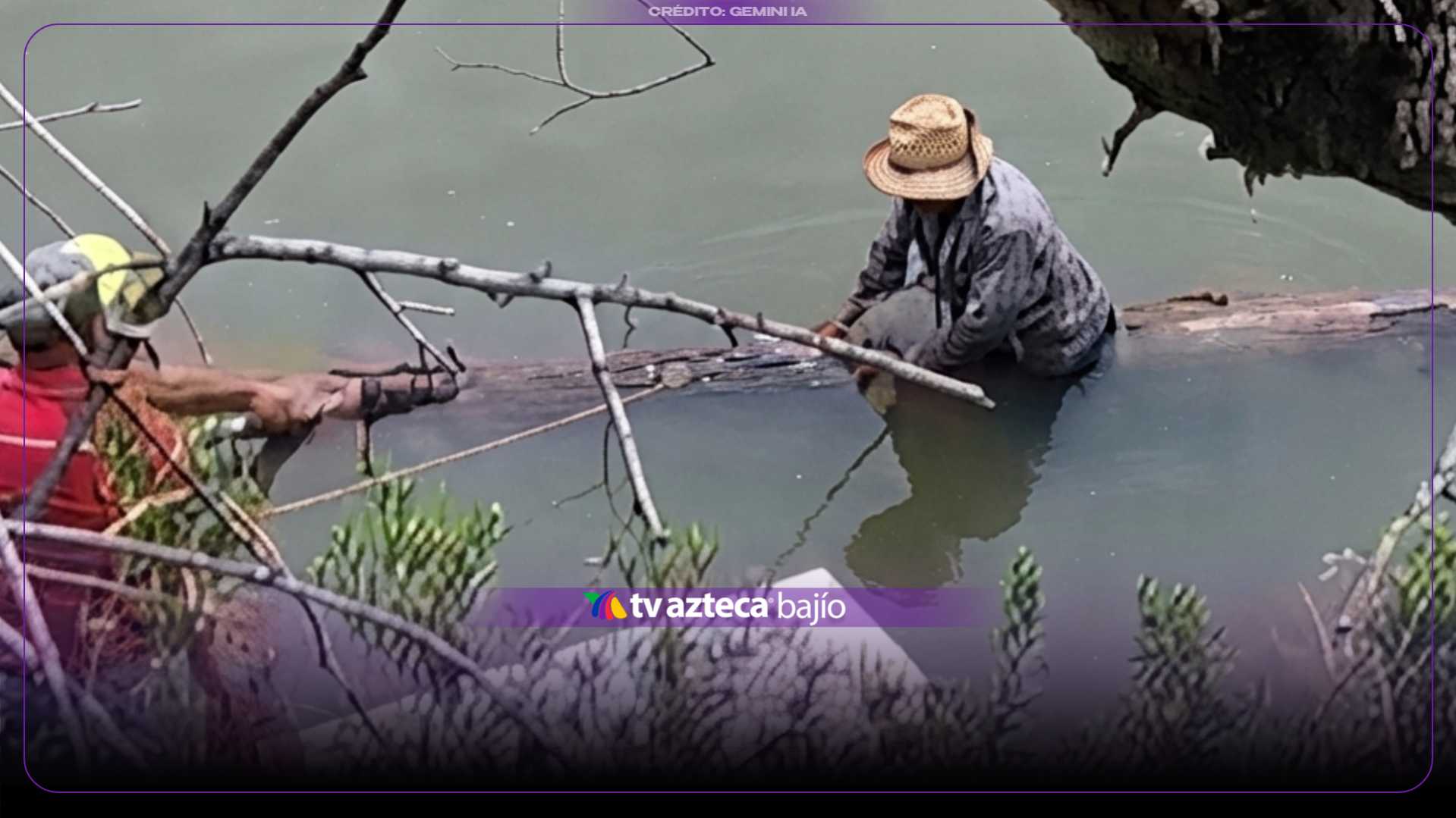 Así fue el RESCATE de abuelito de 60 años ATRAPADO en estanque de la PRESA DEL TIGRE, en León