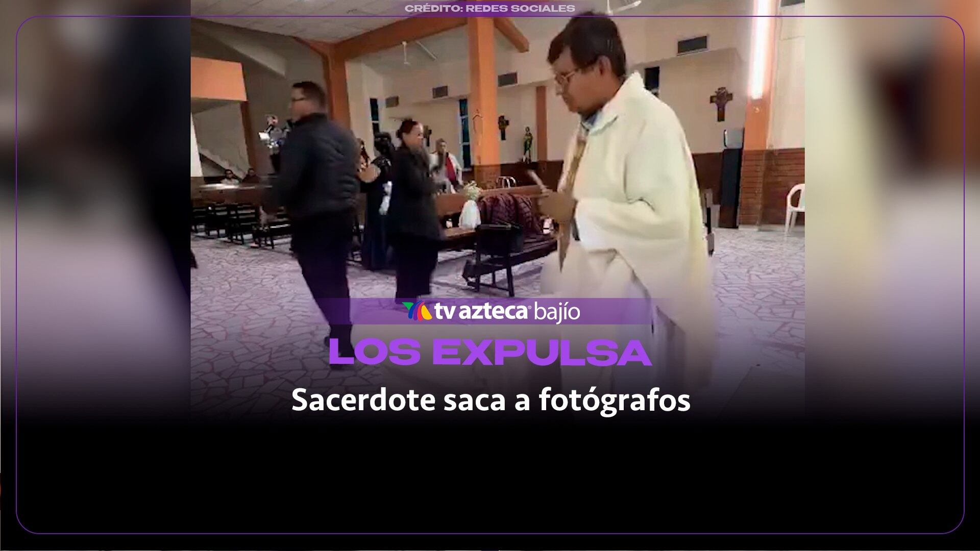 ¡Sacerdote expulsa a fotógrafos de una iglesia! Acción causa polémica en redes sobre quién tuvo la razón (VIDEO)