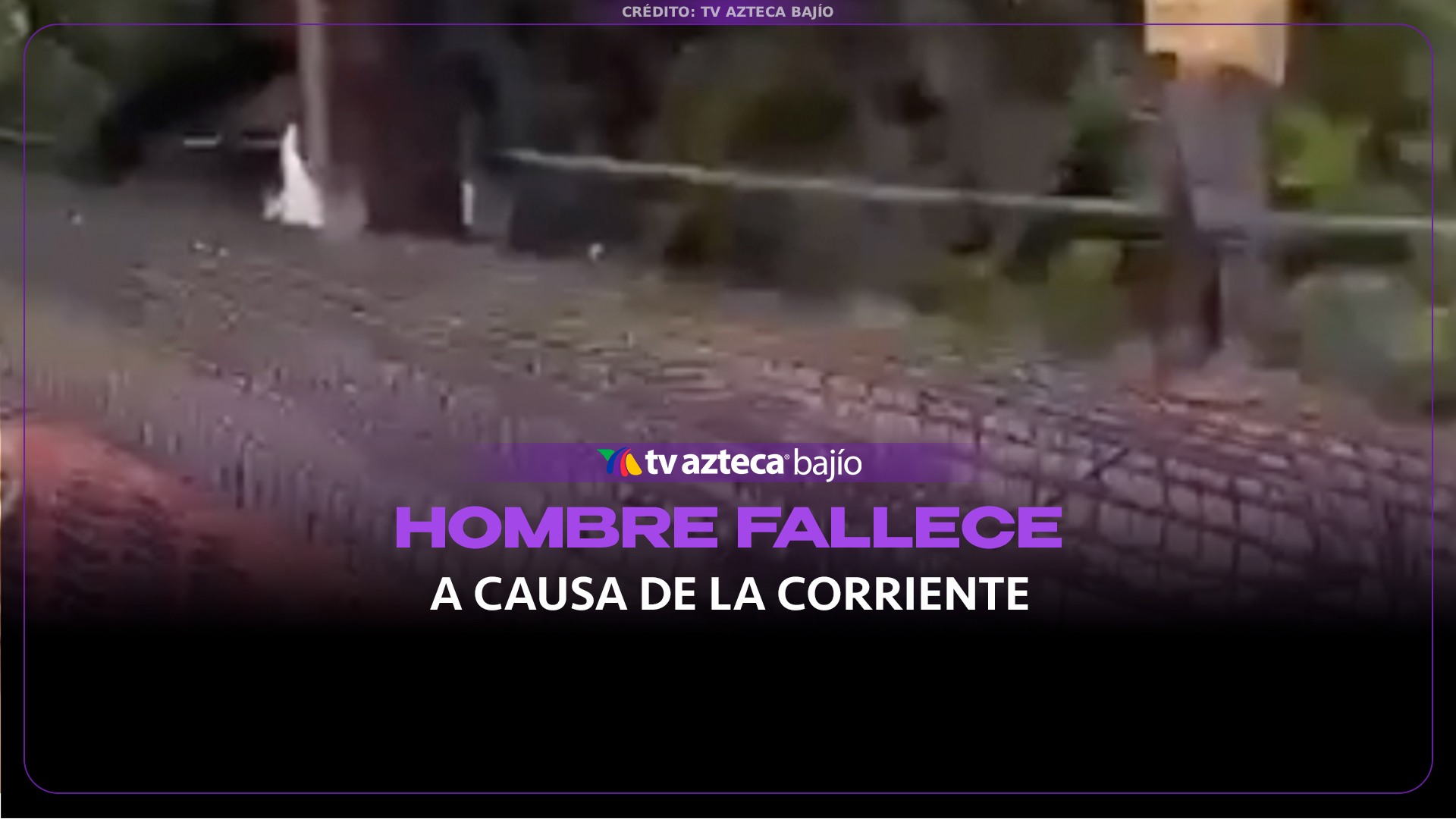 Un hombre falleció luego de ser arrastrado por una fuerte corriente de agua