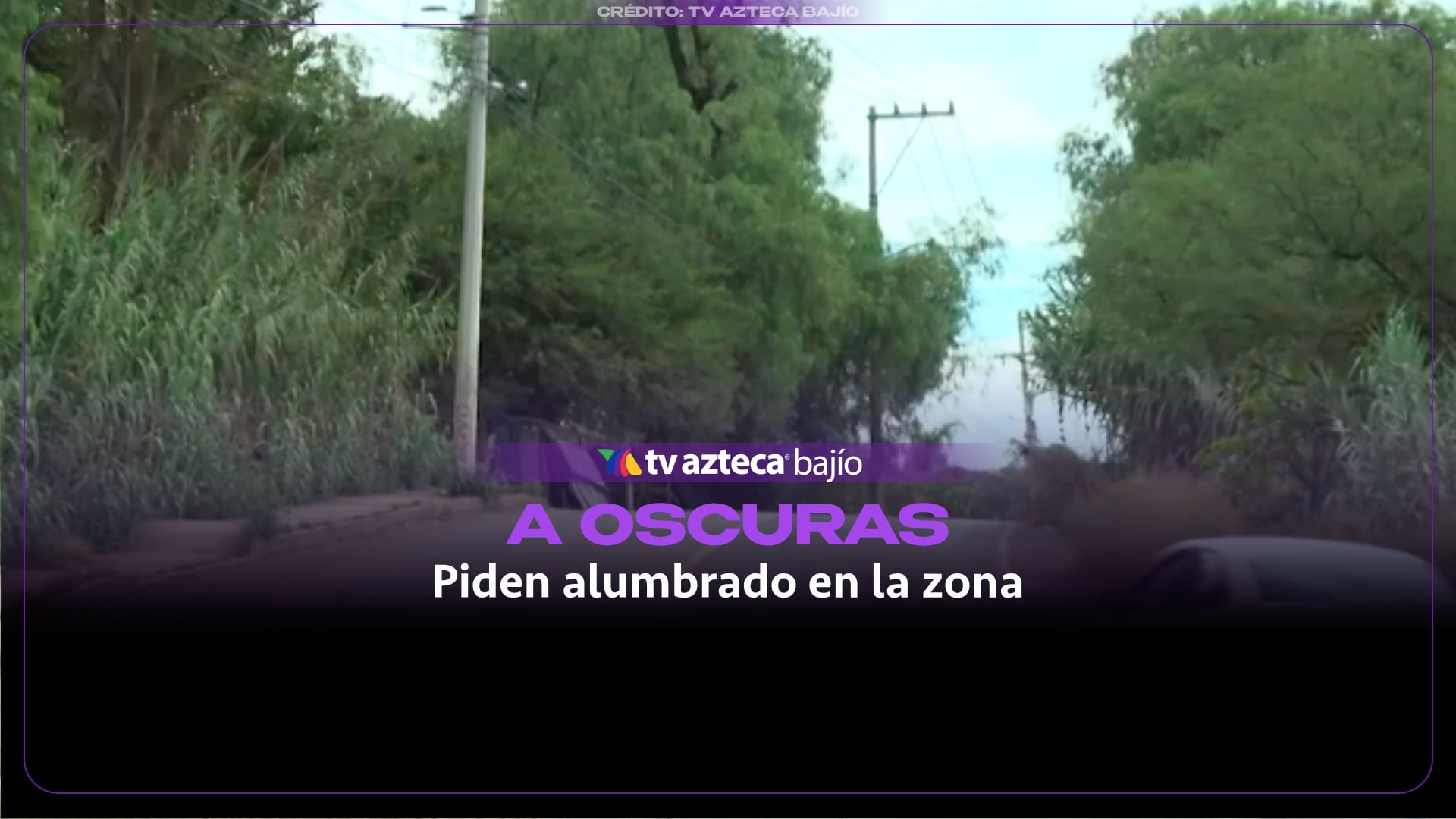 Habitantes viven entre penumbras por falta de alumbrado público sobre este tramo carretero de Guanajuato capital