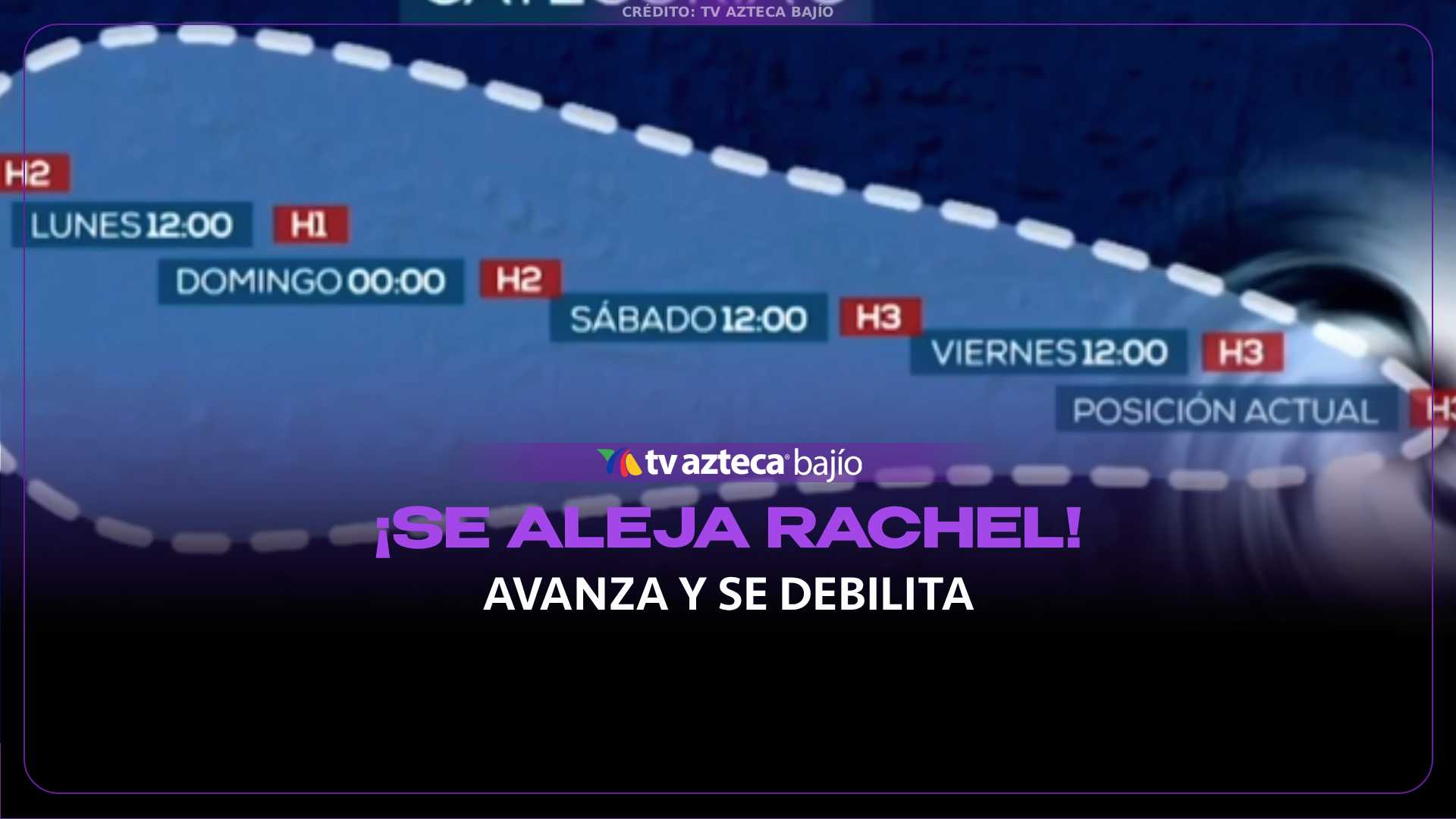 ¡Se débilita! Huracán Rachel continúa AVANZANDO y así afecta a México