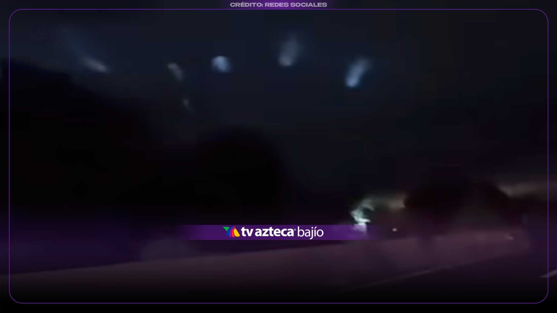Captan EXTRAÑAS LUCES en carretera de Guanajuato: Aseguran se vieron al MISMO TIEMPO en varios estados; así aparecen en el cielo