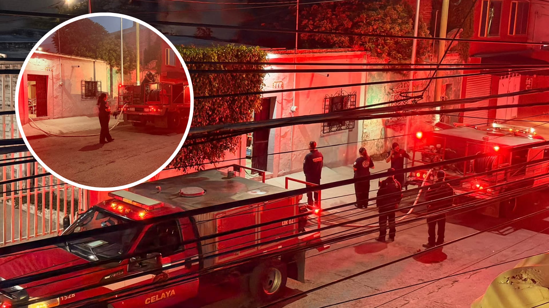 ¡EN LLAMAS! reportan FUERTE incendio en casa habitación en la zona centro de Celaya; No hay lesionados