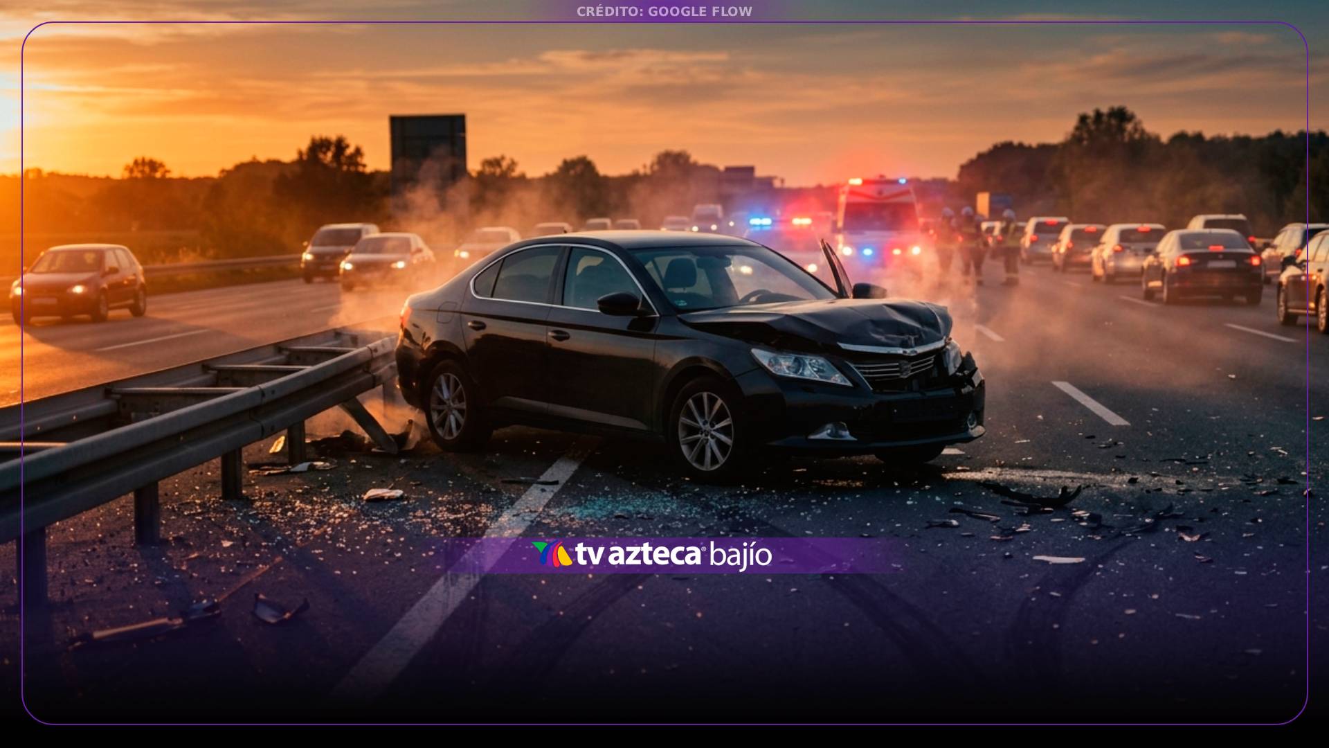 Choque múltiple entre un tractocamión y varios vehículos provoca afectaciones en la carretera México-Puebla