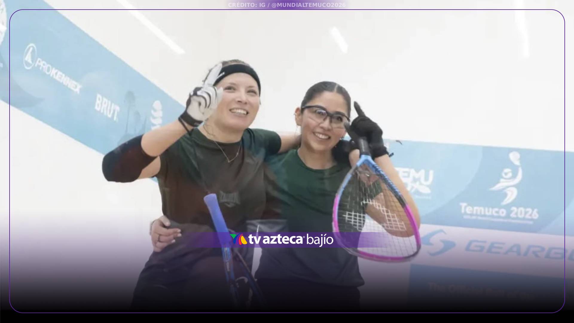 ¡ORGULLO LEONÉS! Samantha Salas conquista dos títulos mundiales de raquetbol
