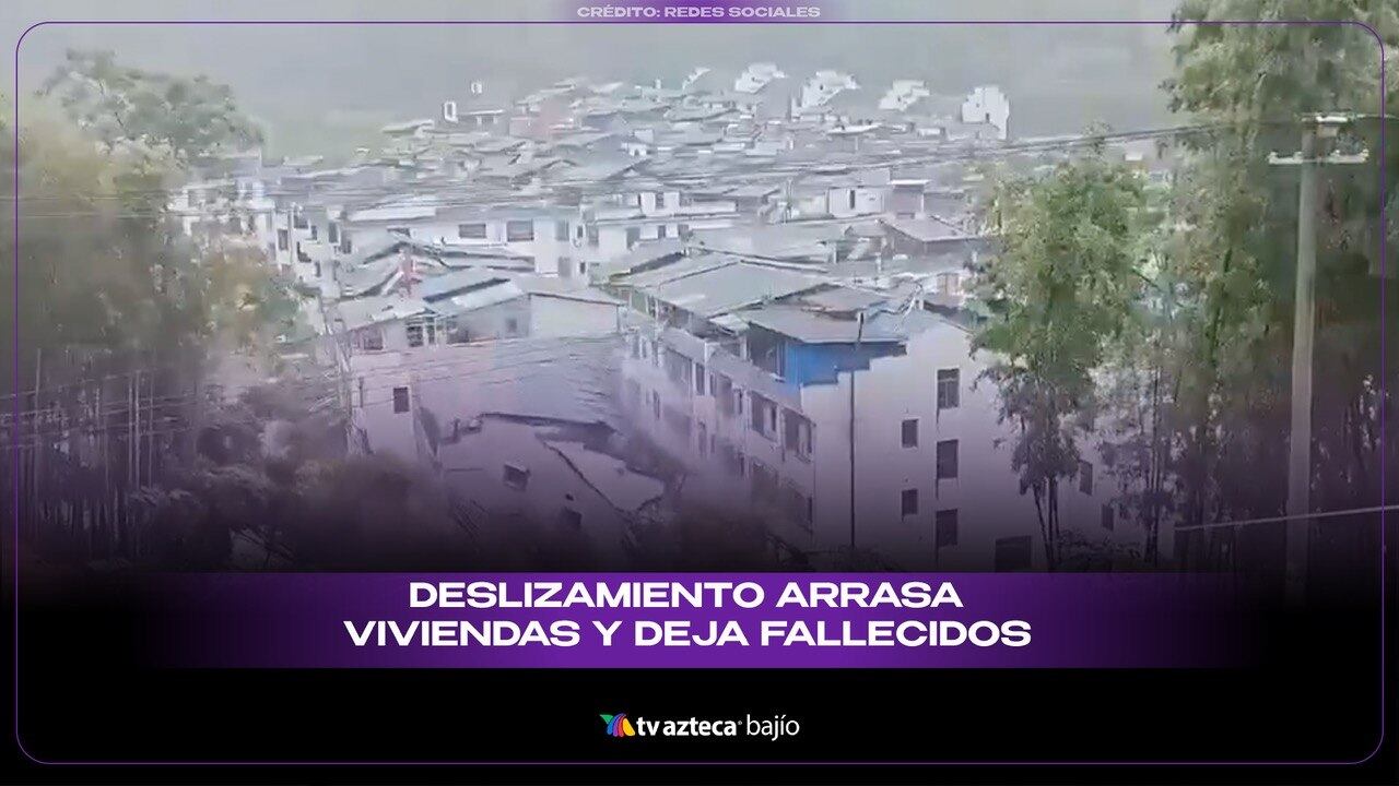 Un deslizamiento arrasa viviendas, deja muertos y desaparecidos