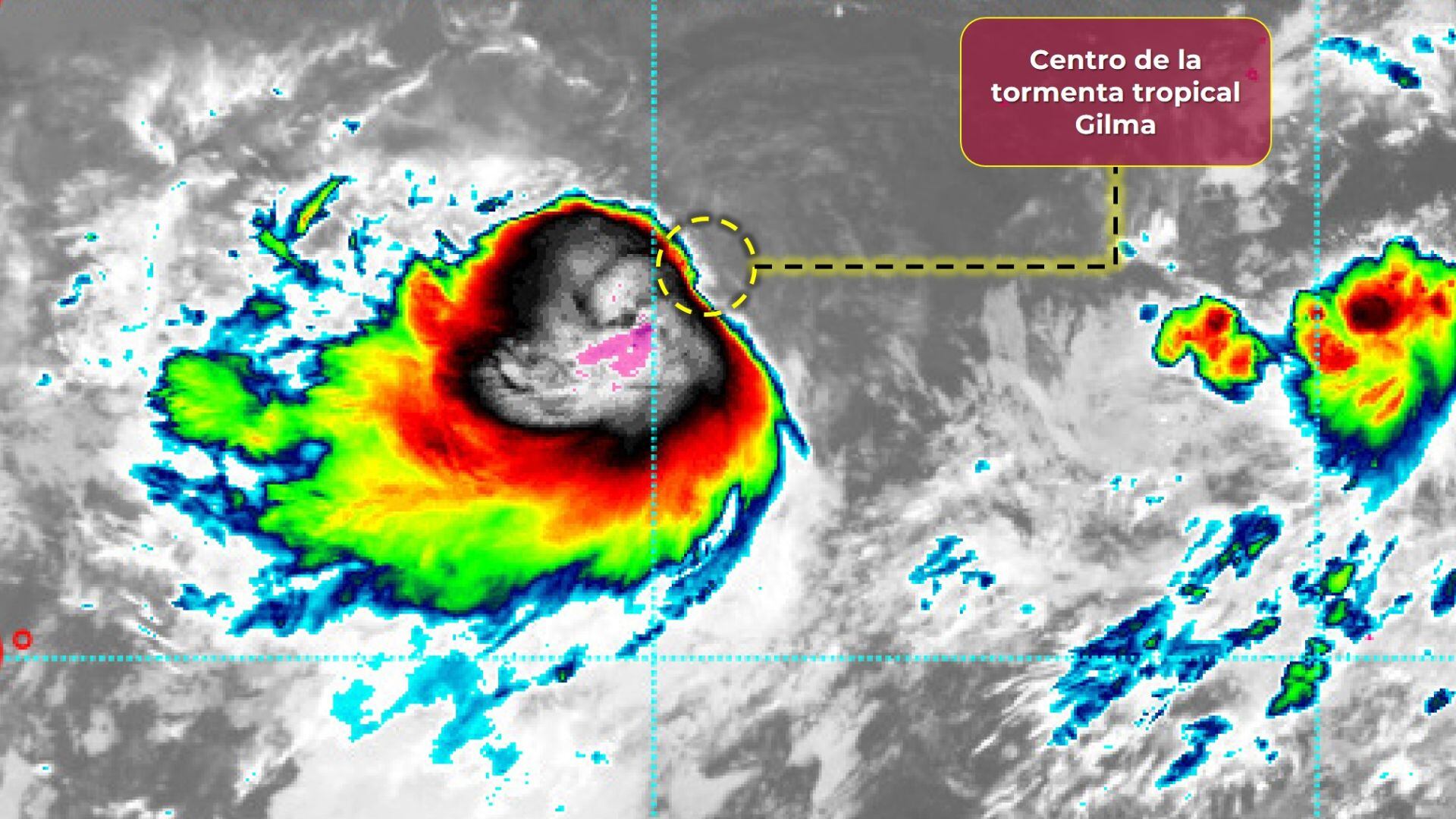 Tormenta tropical Gilma: trayectoria hoy