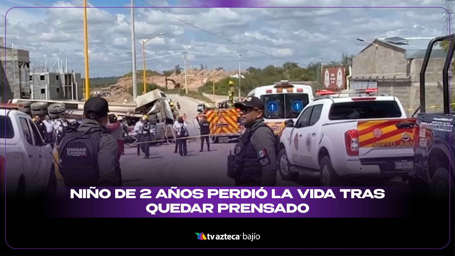 Niño muere prensado tráiler en Aguascalientes