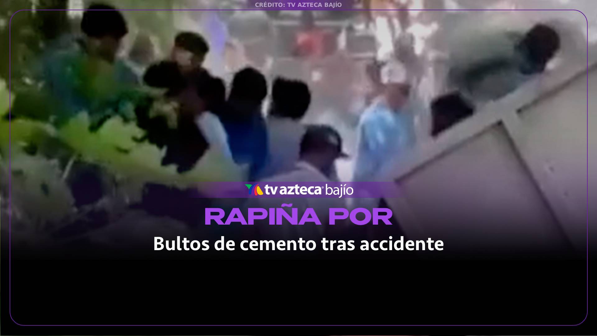 VIDEO: Lo que inició con un accidente terminó en conflicto por bultos de cemento