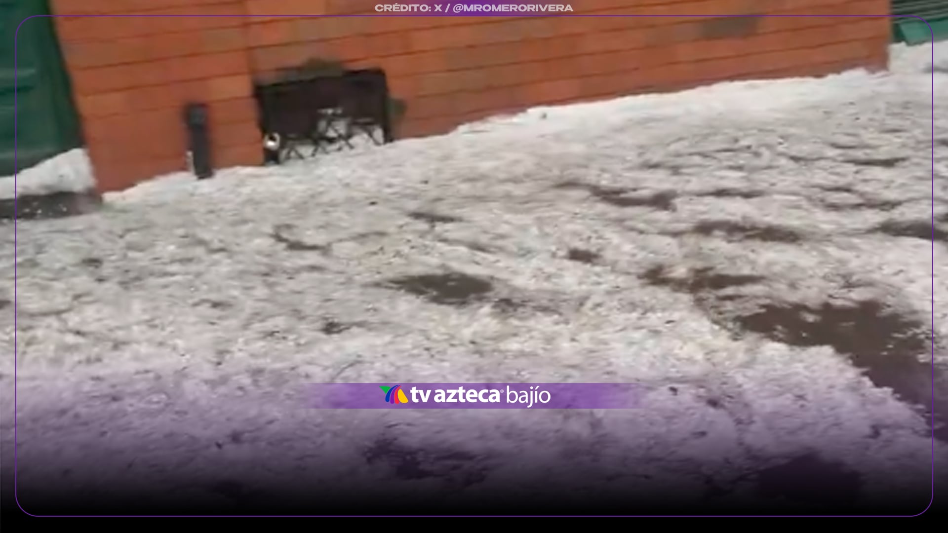 VIDEO | FUERTES lluvias y granizo provocan INUNDACIONES en varias calles