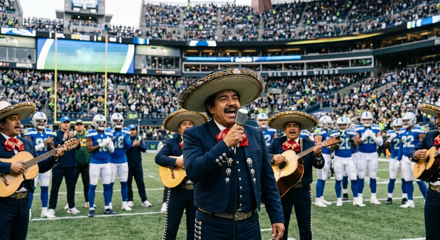 ¡MÉXICO SONÓ EN LA NFL! Mariachi interpreta el himno de Estados Unidos