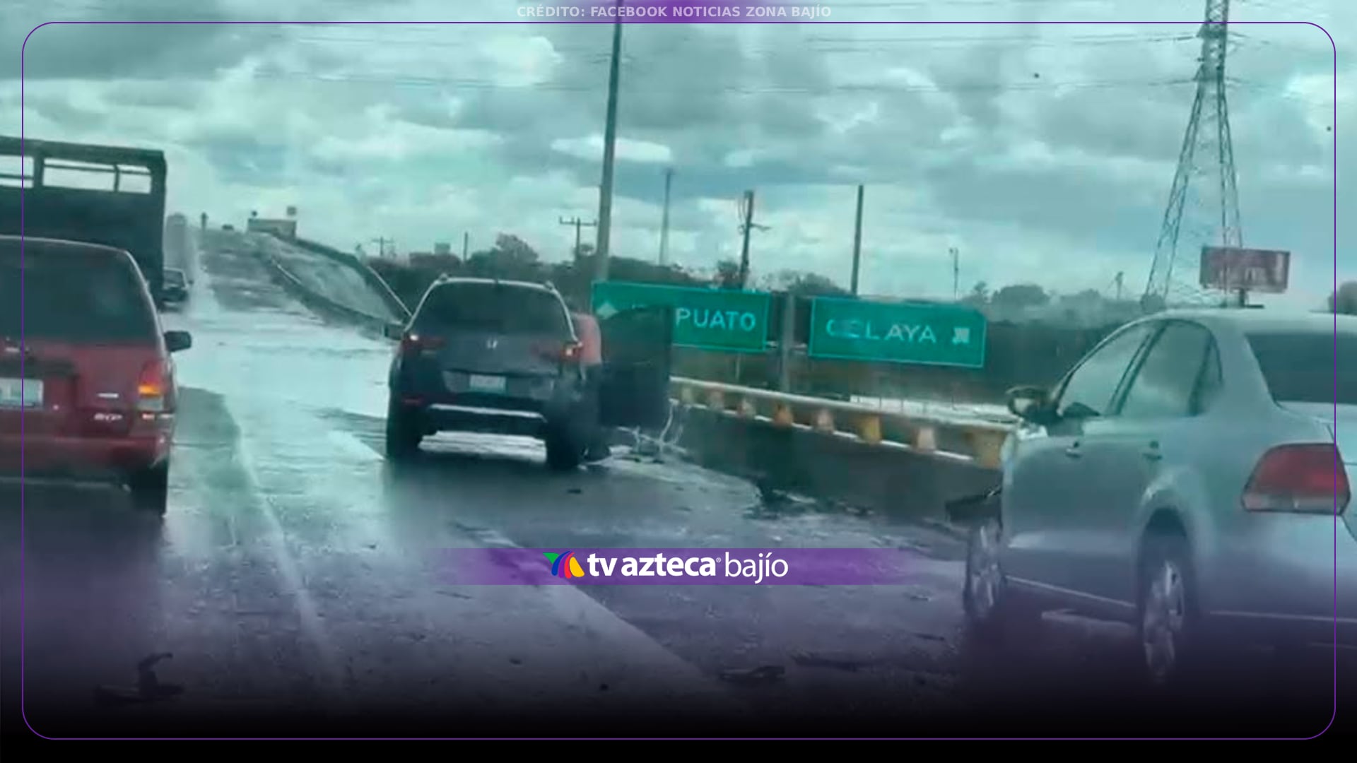 Accidente vial provoca CAOS sobre carretera Panamericana de Celaya; así afectó al tráfico este 4 de octubre