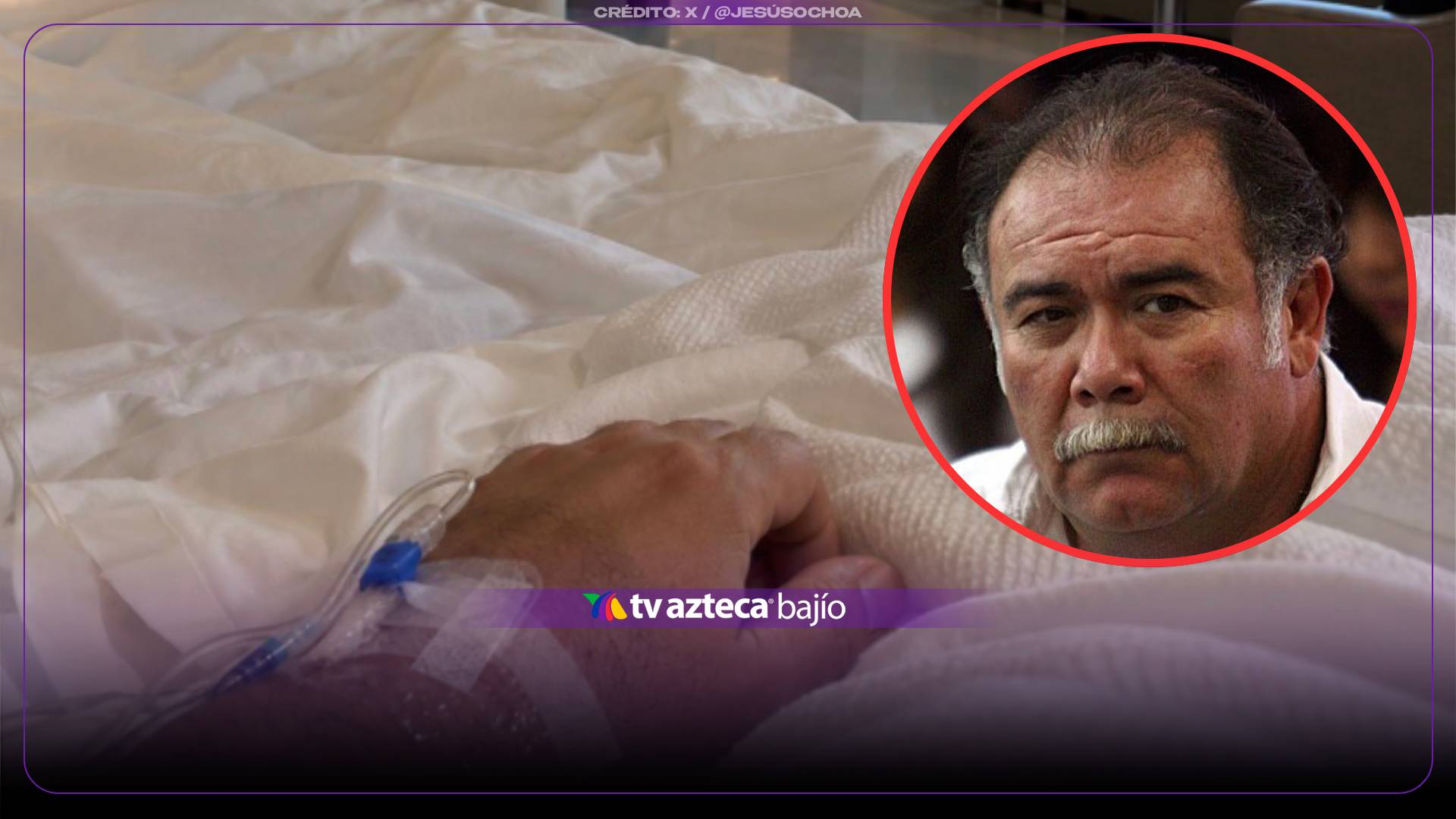 ¿Cuál es el estado de salud del actor Jesús Ochoa después del fuerte accidente en un elevador?