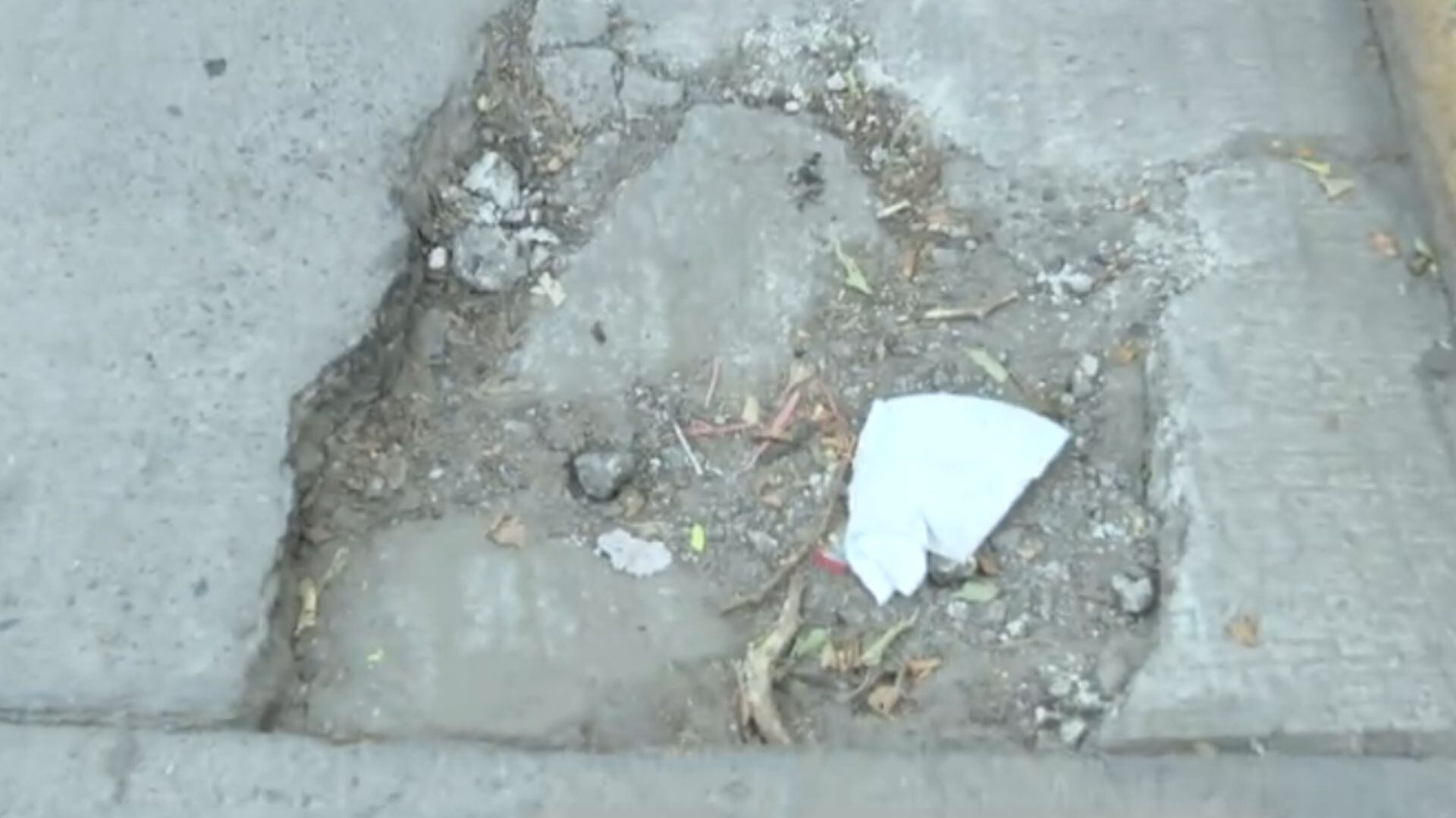 Bache en avenida Sion