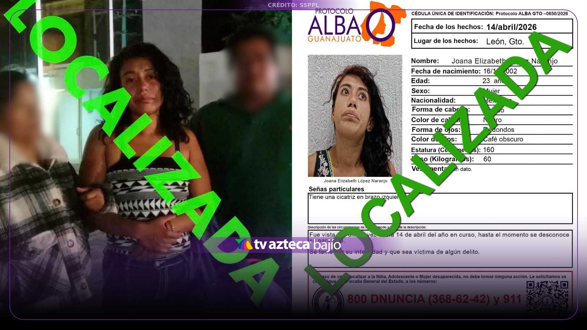 ¡CONFIRMAN H4LLAZGO! Joana Elizabeth, DESAPARECIDA desde hace 5 meses en León, fue localizada: ASÍ LA ENCONTRARON