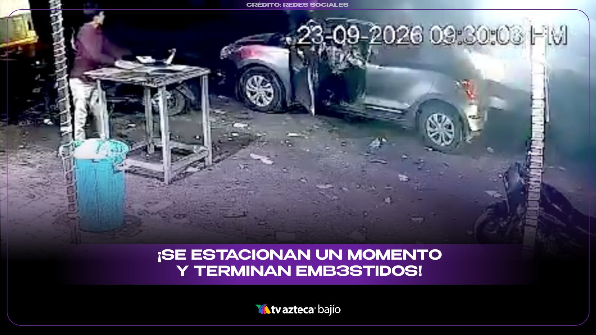 IMÁGENES FUERTES | Conductores se estacionan por un momento y terminan EMBEST1DOS por autobús fuera de control