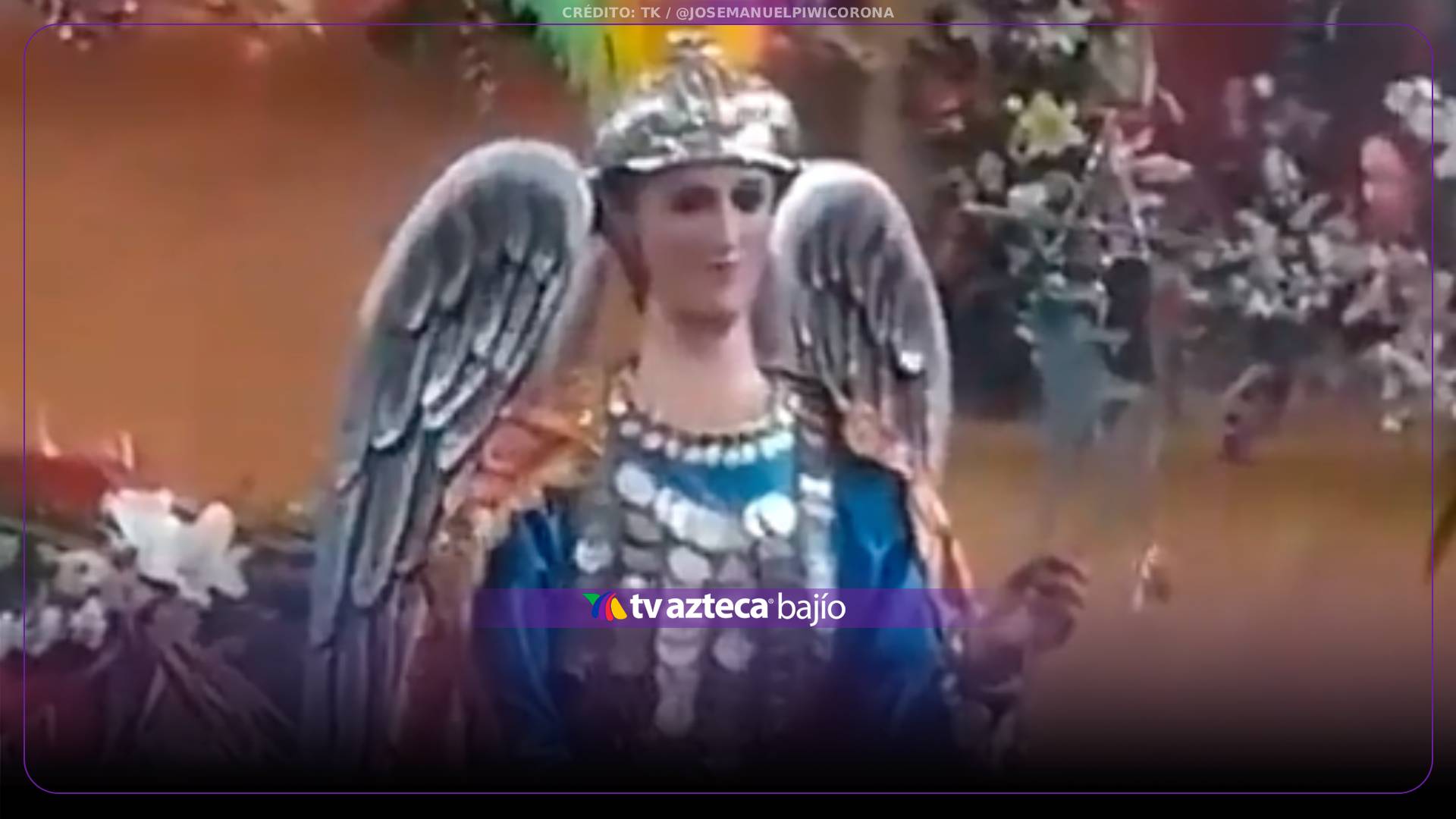 ¿Fue un milagro? Captan en VIDEO imágen de SAN MIGUEL ARCÁNGEL moviéndose en iglesia