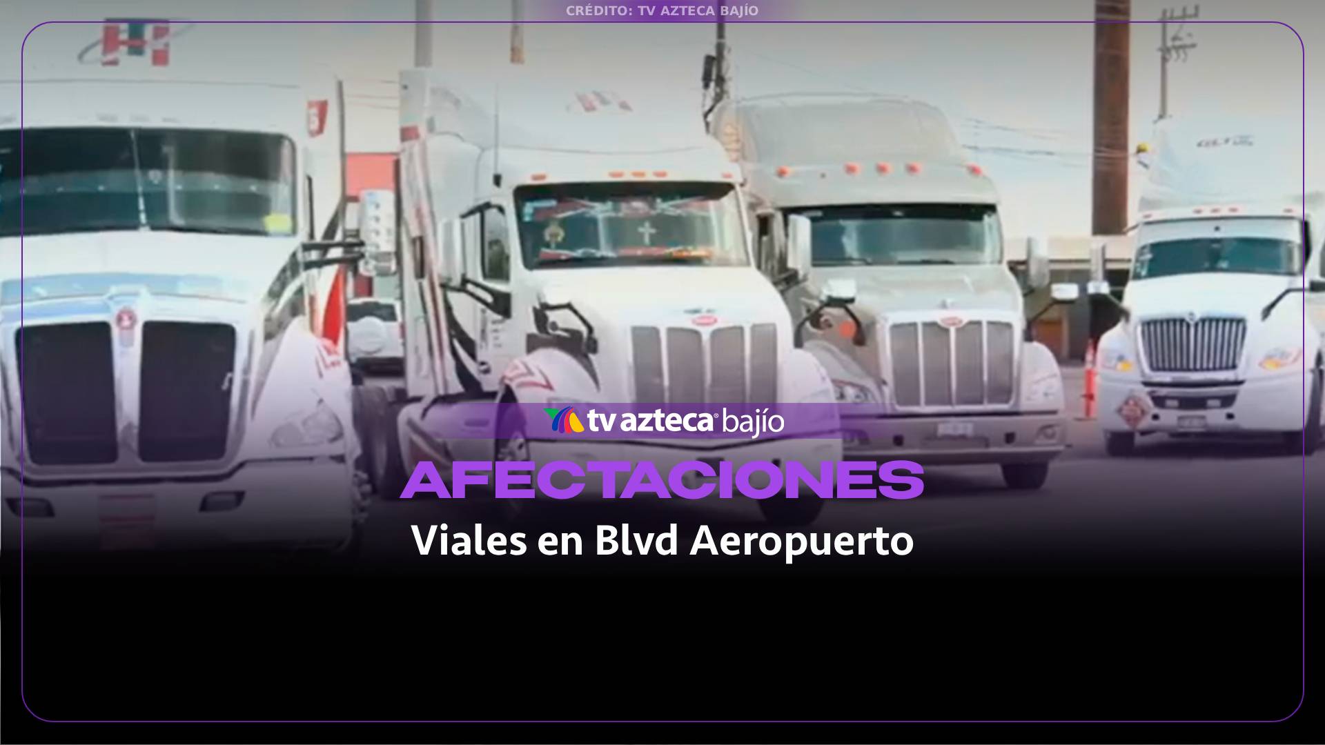 VIDEO: Afectaciones viales a la altura del Bulevar Aeropuerto en Guanajuato