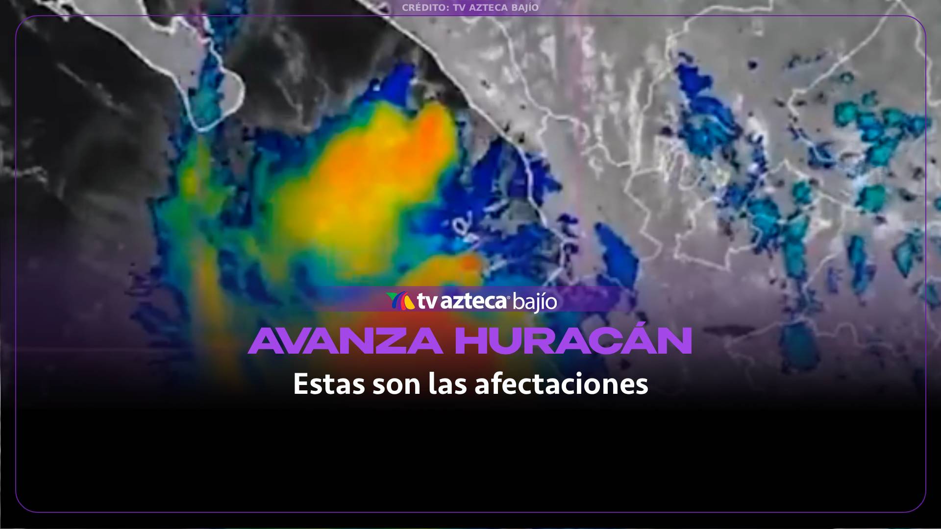 VIDEO: Avanza el huracán Simon; Esta es la ruta y sus afectaciones