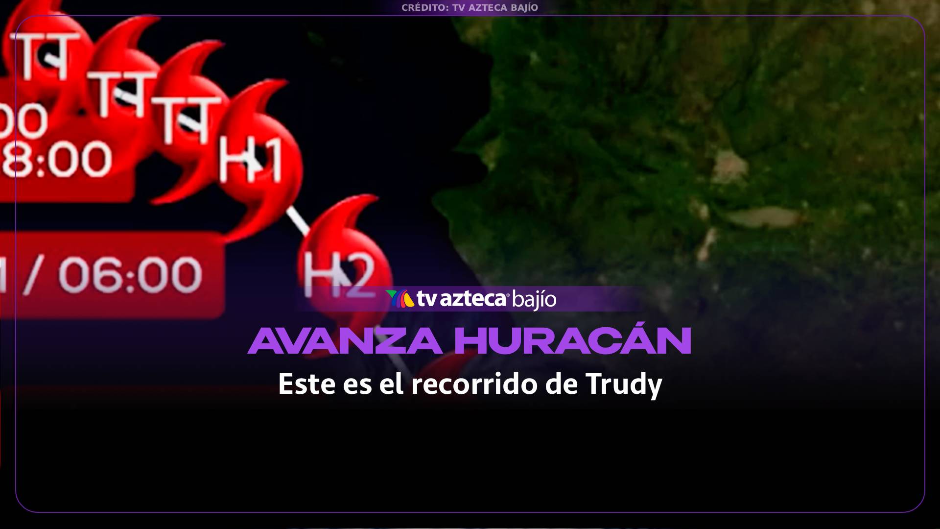 VIDEO: Este es el recorrido del Huracán Trudy categoría 2