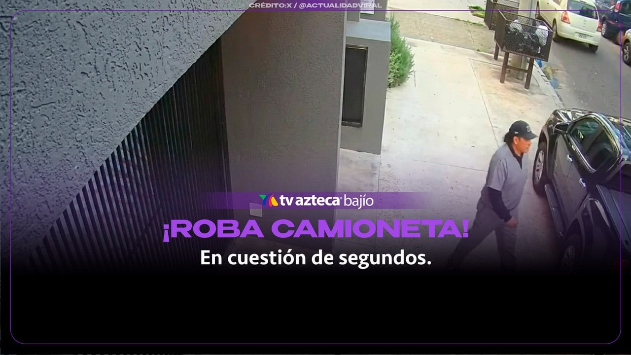 ¡Frente a su hijo! Asaltante roba una camioneta a una mujer