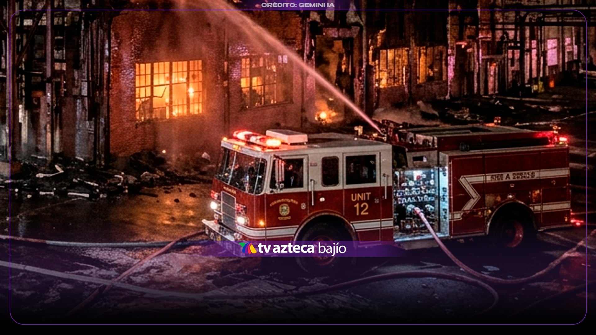¡En cuestión de segundos! Se registra un fuerte incendio en una fábrica en Guanajuato