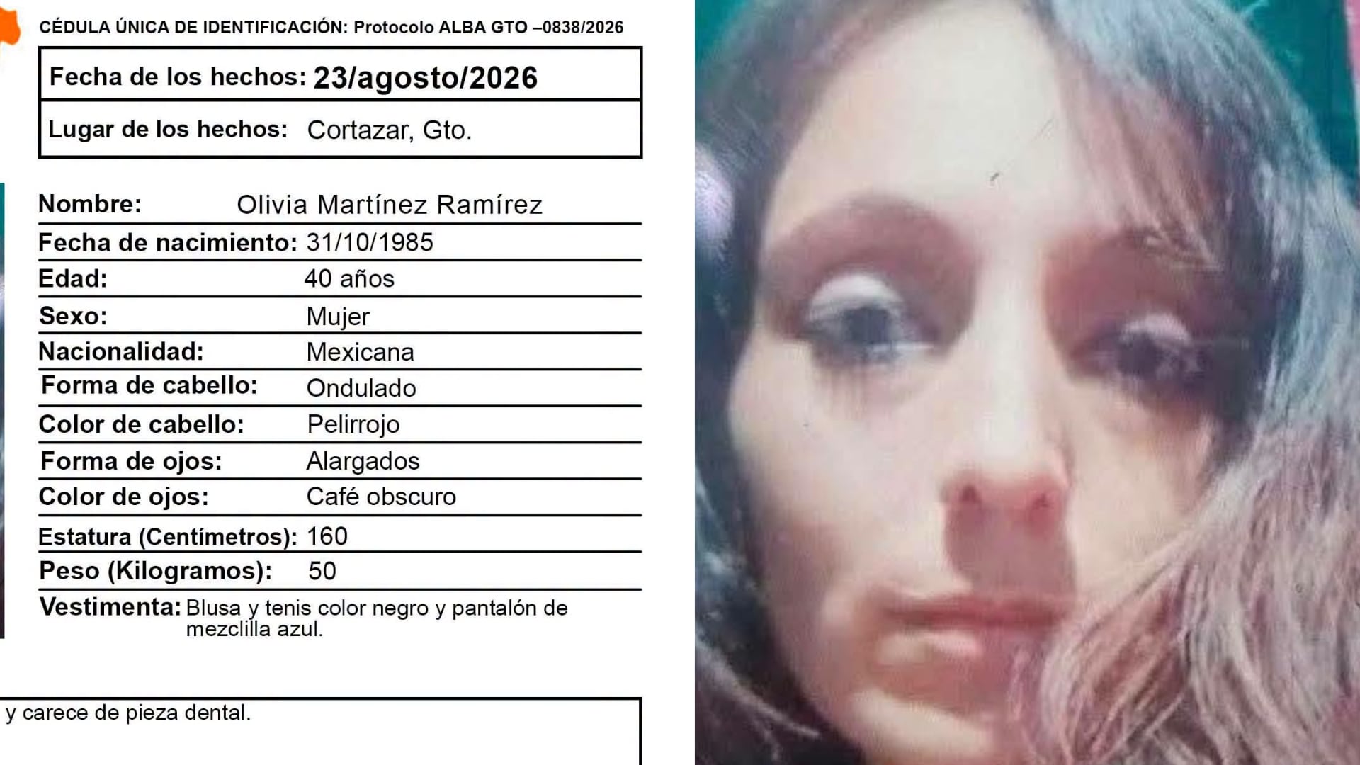 ¡Su FAMILIA está desperada! Buscan a Olivia Martínez, mujer desaparecida que activó las ALERTAS en todo Guanajuato
