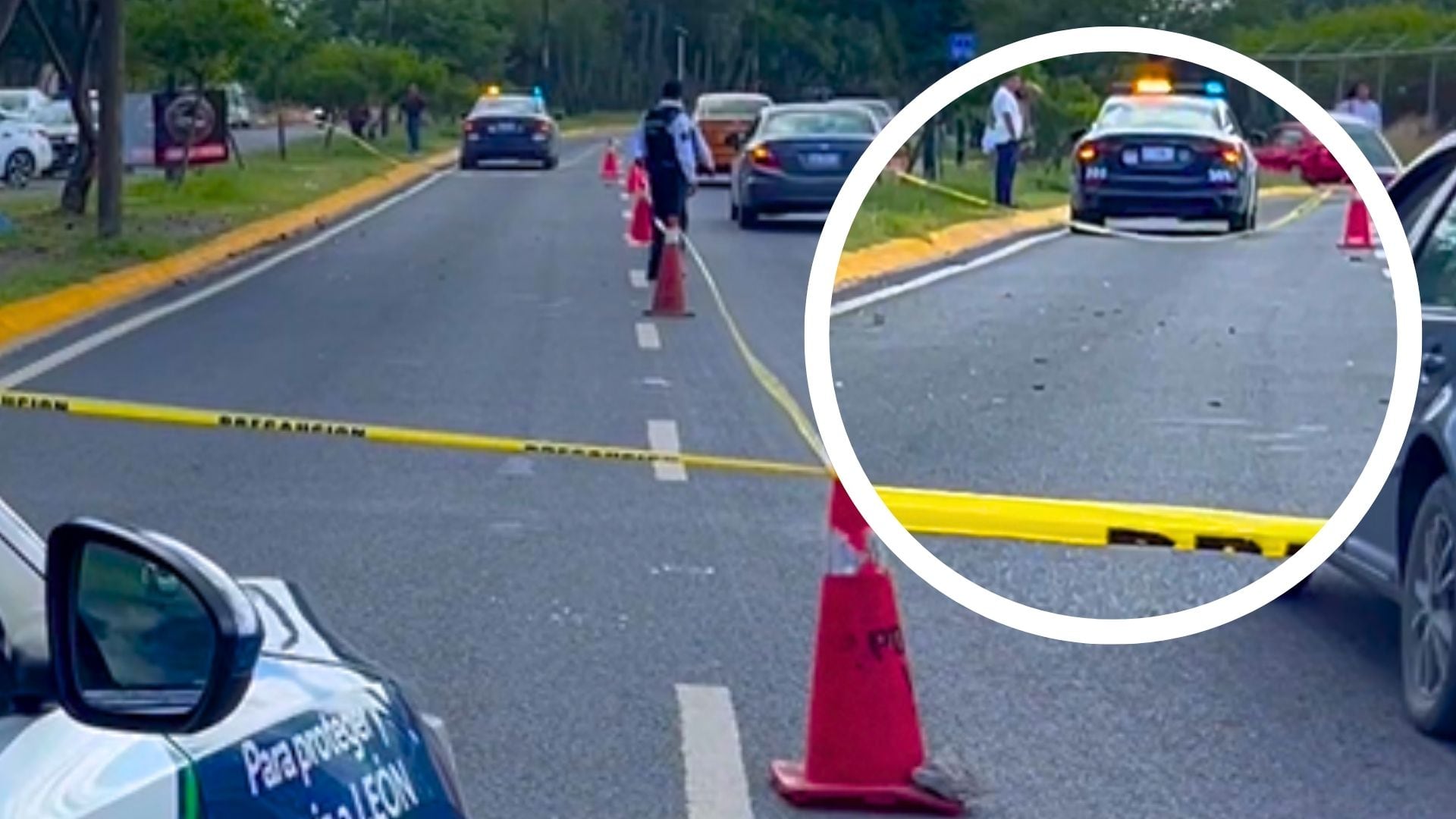 Así quedó la zona tras el FATAL ACCIDENTE en León: joven estudiante mur1ó en el bulevar Aeropuerto