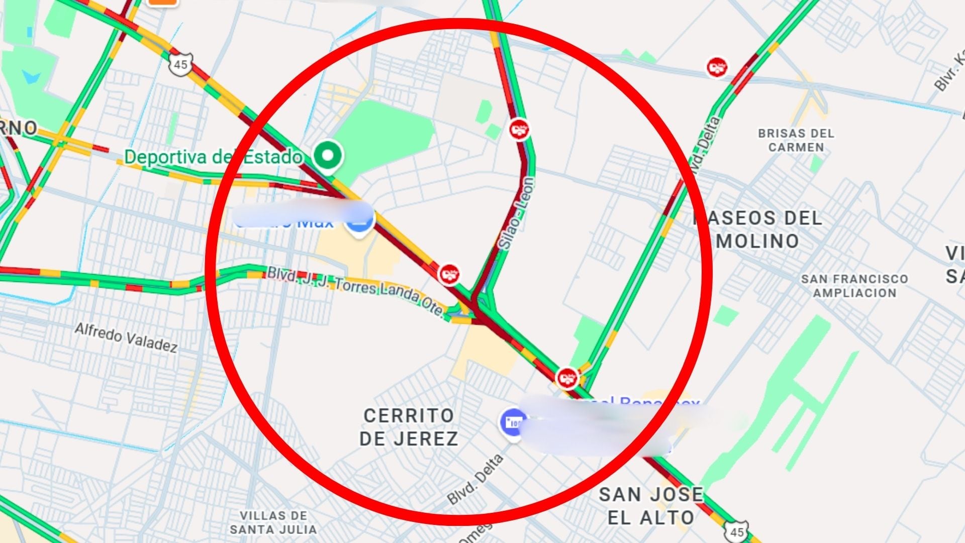 ¡TRÁFICO INTENSO en León! López Mateos, Morelos y la salida a Silao COLAPSADOS HOY miércoles: así luce la zona