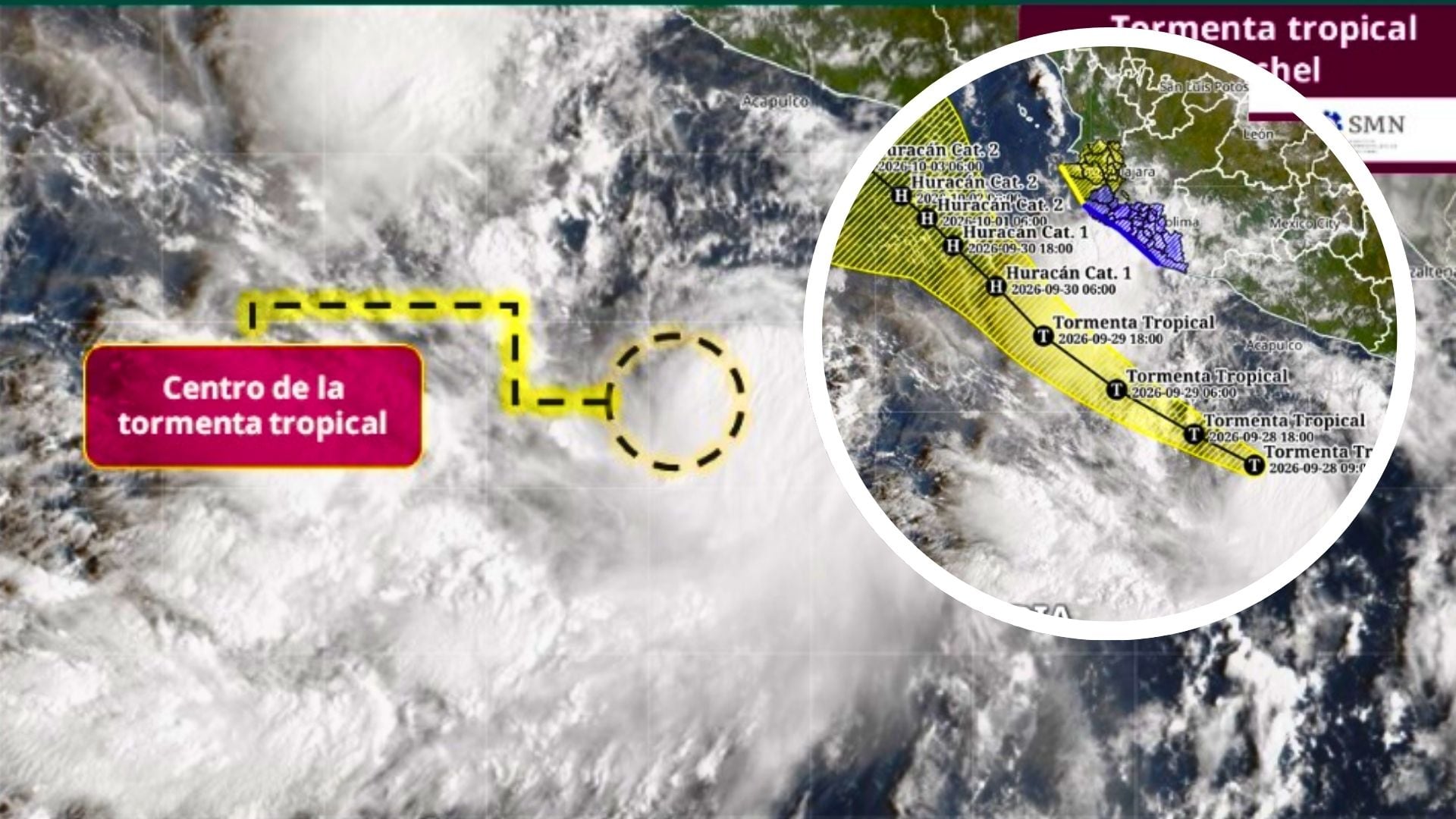 ALERTA por AVANCE de la tormenta tropical Rachel: Estados afectados ¿qué municipios de Guanajuato tendrán lluvia en los próximos días?