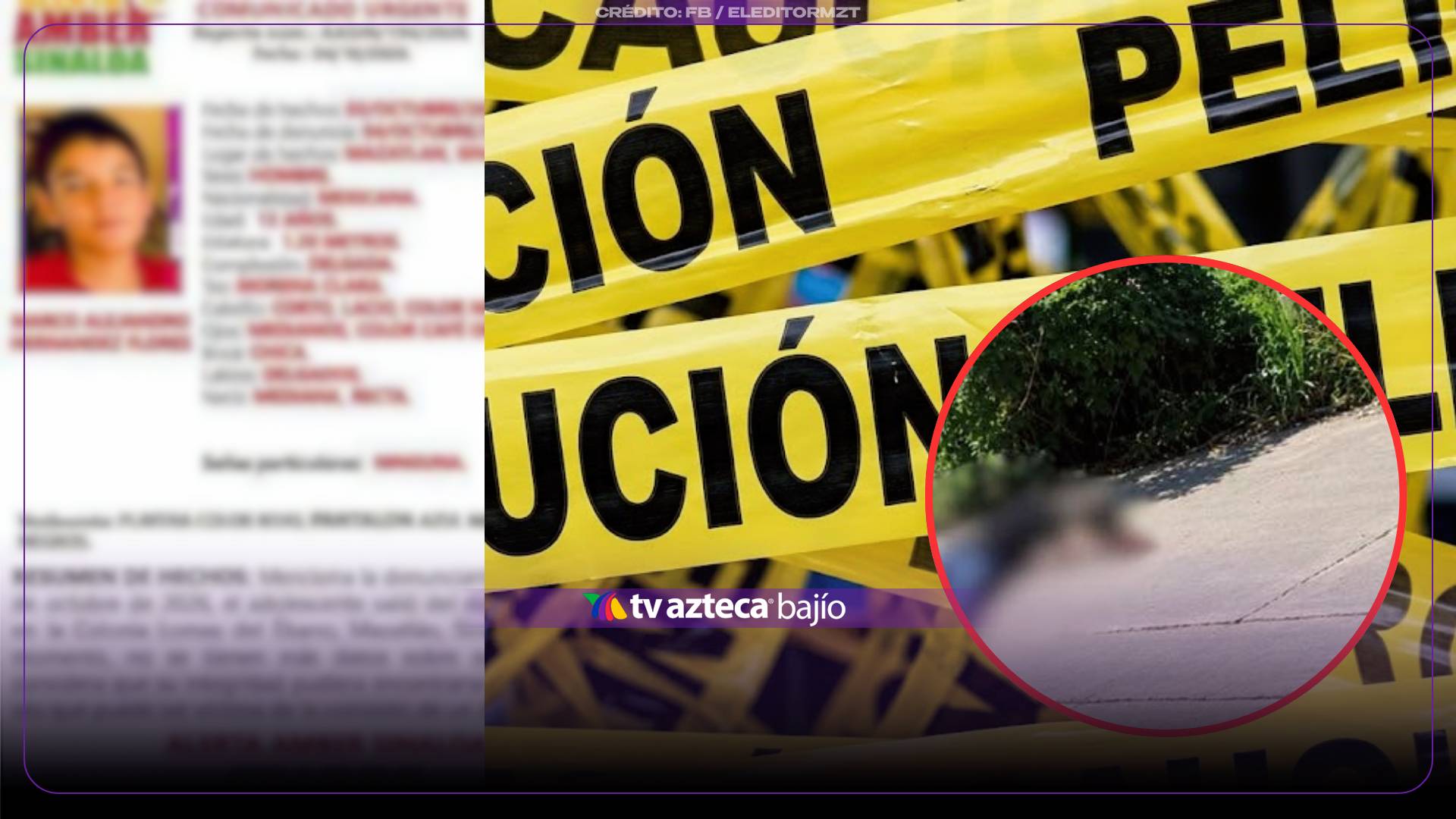¡Sólo tenía 13 años! AS3SINAN a B4LAZOS a menos de 13 años; contaba con una ficha de búsqueda activa