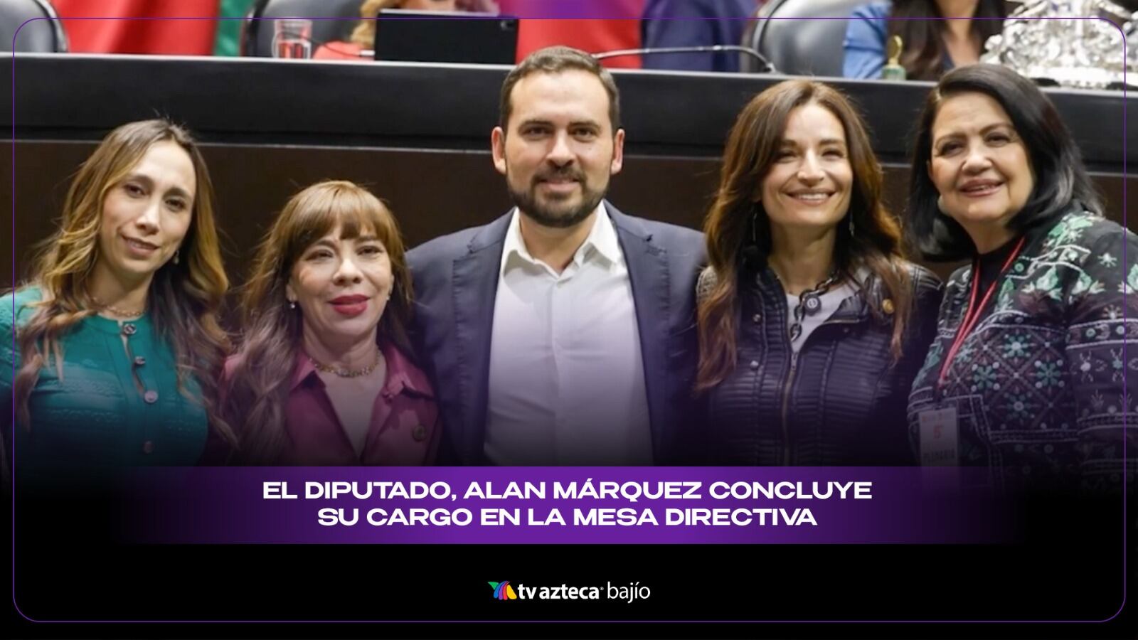 Inicia tercer año de la Sexagésima Sexta Legislatura; el diputado Alan Márquez deja la Mesa Directiva